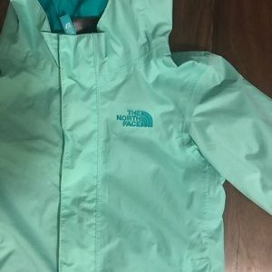 North face little girls rain jacket